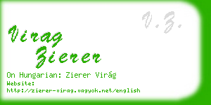 virag zierer business card